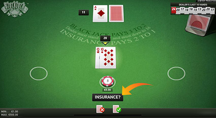 Insurance with Blackjack