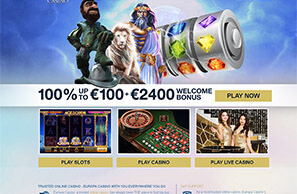 Europa casino screenshot