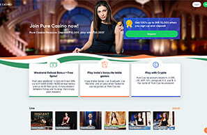 Pure casino screenshot